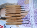 Крючки для вязания с бамбуковой ручкой