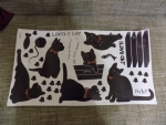 Наклейка черные коты