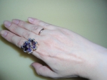 Кольцо Фиолетовый цветок