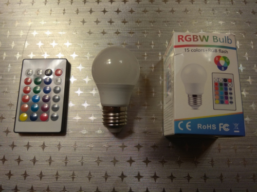 Лампочки светодиодные управляемые 5W E27 2 шт. (белая и тёплая белая)