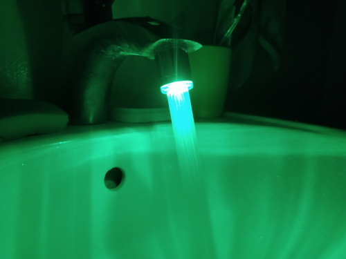 Аэратор светодиодный (зелёная подсветка)